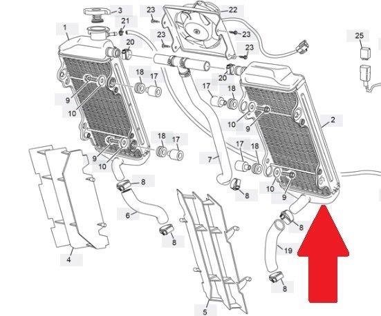 SHERCO SE 250/300 SOL RADYATÖR 20-23