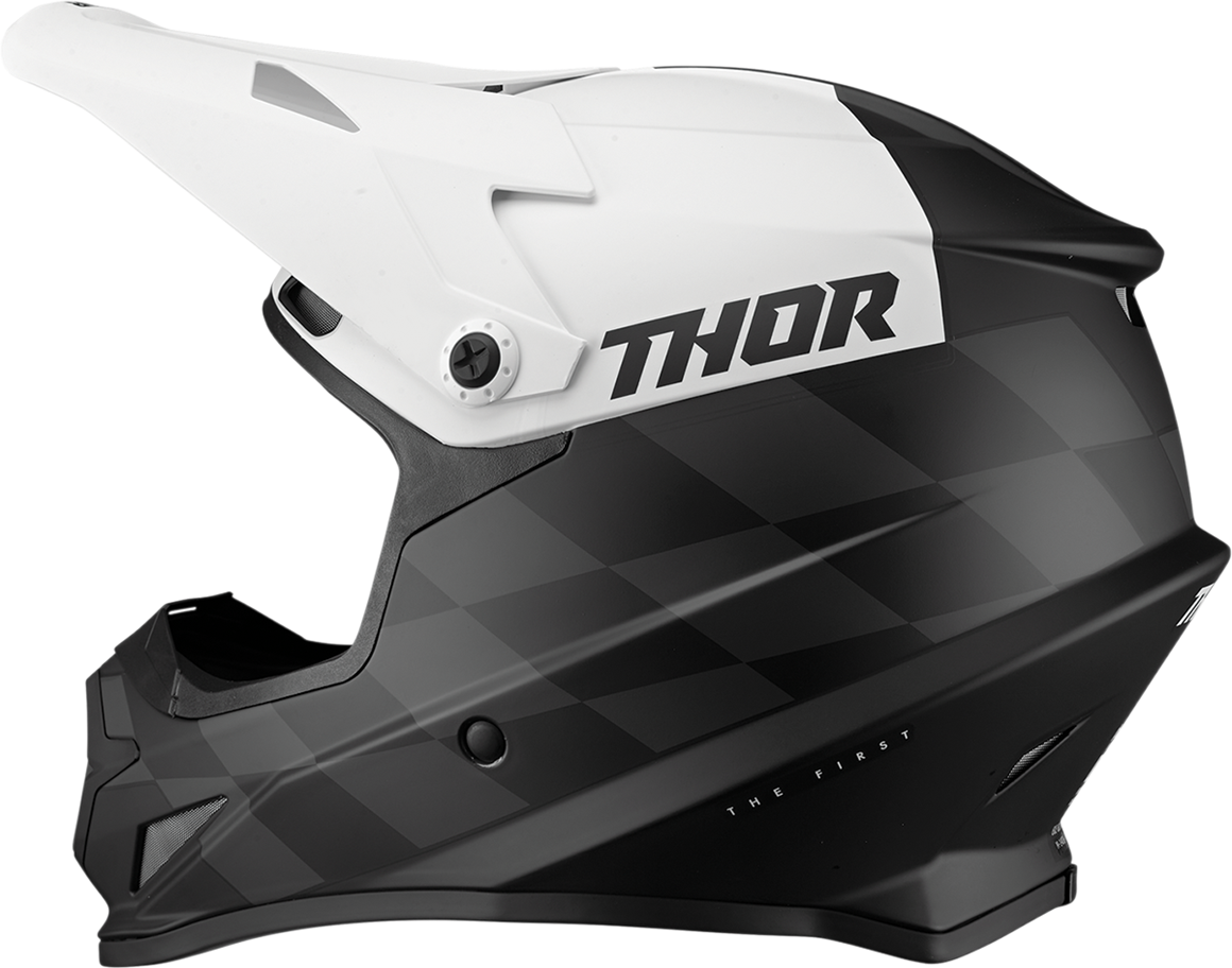 THOR SECTOR CHEV SİYAH BEYAZ KASK 
