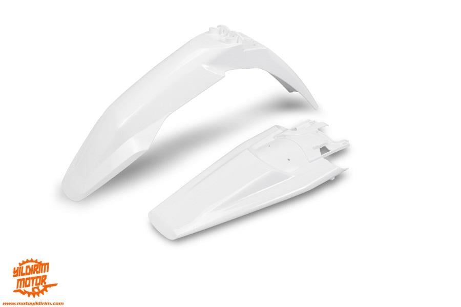 UFO HUSQVARNA TE/FE ÖN ARKA ÇAMURLUK BEYAZ 24-25