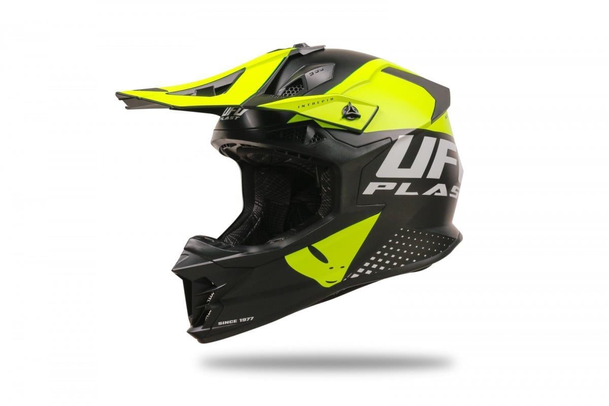 UFO INTREPID KASK SİYAH NEON SARI