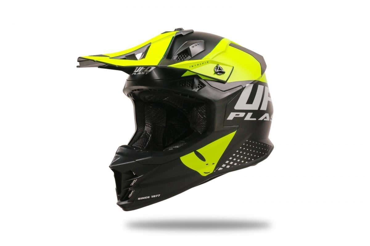 UFO INTREPID KASK SİYAH NEON SARI