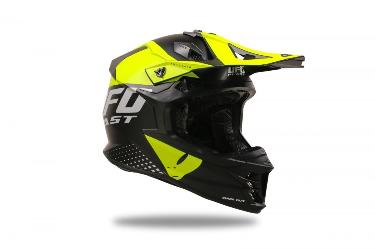 UFO INTREPID KASK SİYAH NEON SARI