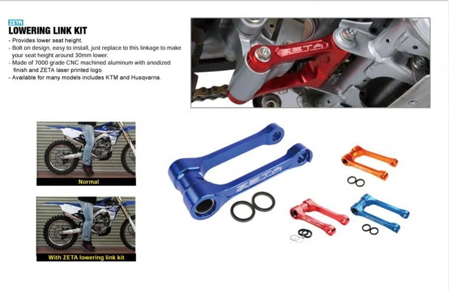 ZETA CRF 250L AKÇALTMA KİTİ -30MM KIRMIZI 21-23