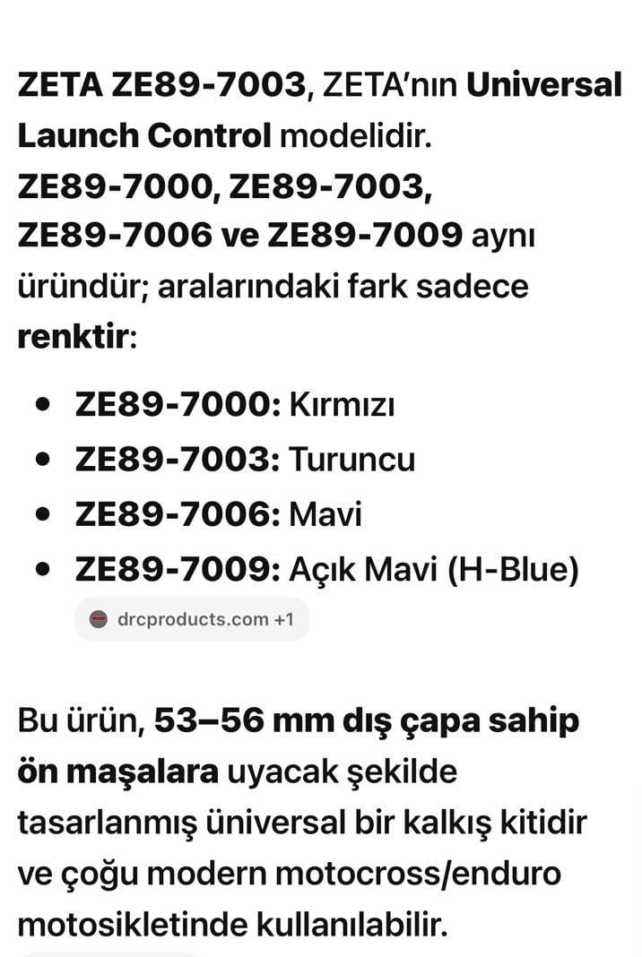 ZETA UNİVERSAL KALKIŞ KİTİ TURUNCU