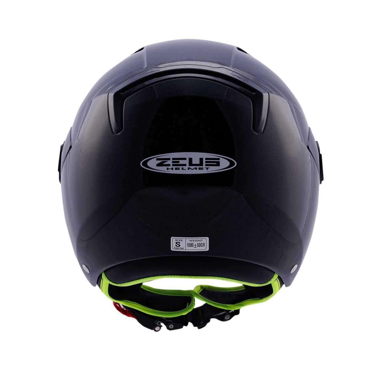 Zeus ZS-213 PEARL SİYAH AÇIK KASK