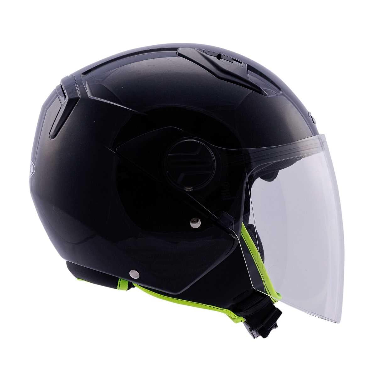 Zeus ZS-213 PEARL SİYAH AÇIK KASK
