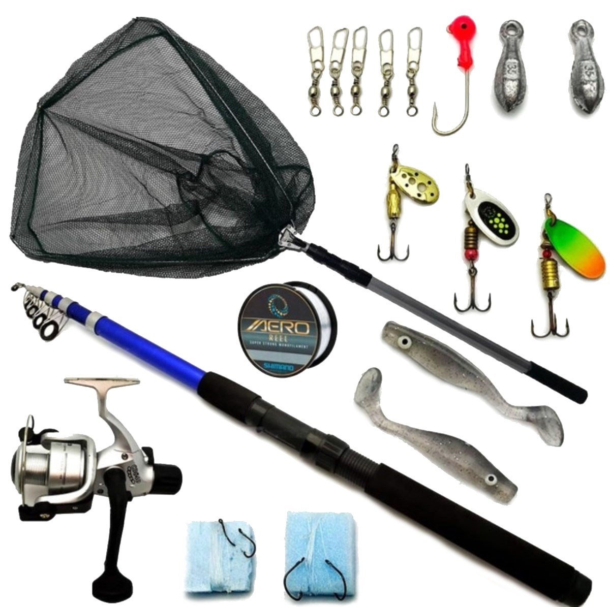 17 Parça Kepçeli Olta Seti