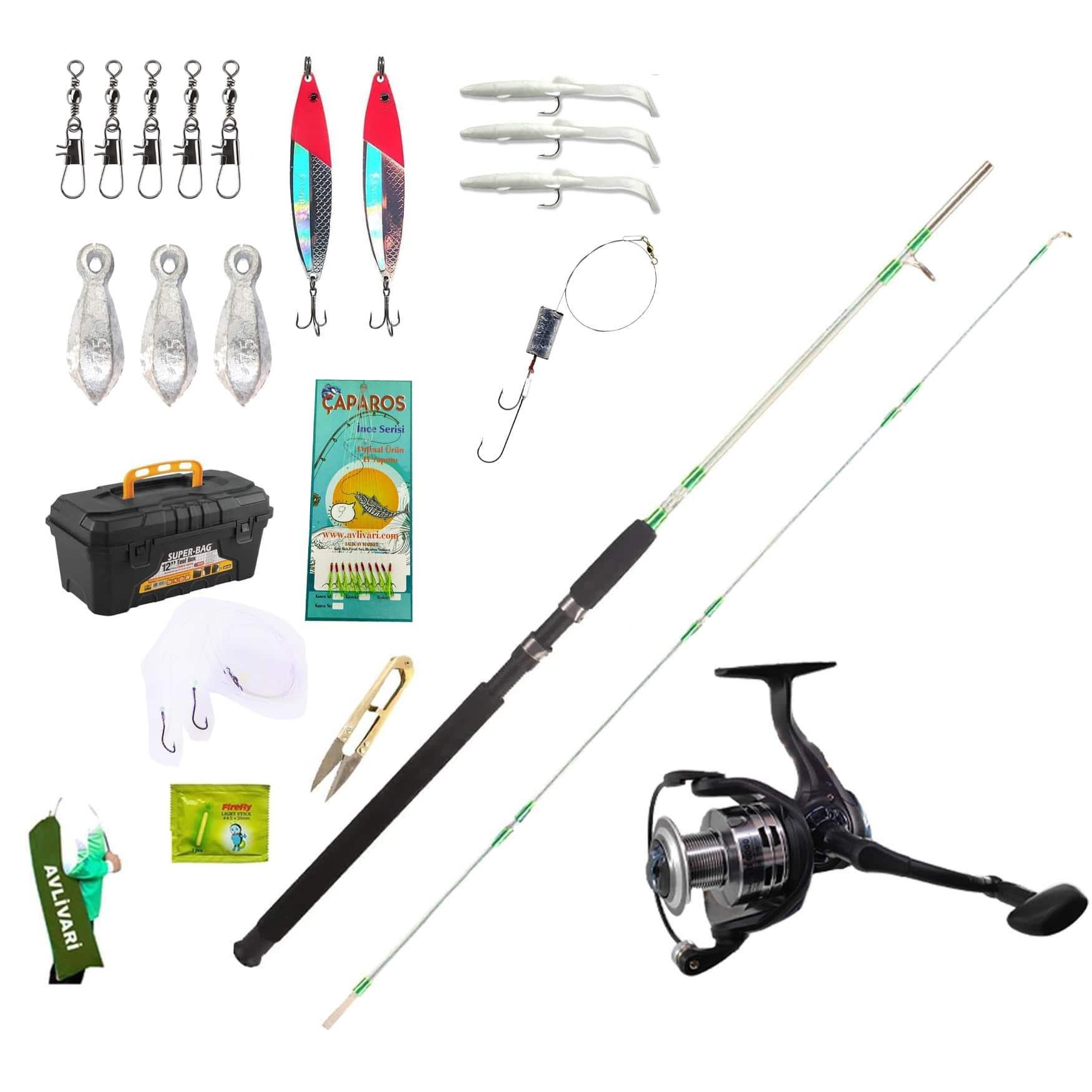 Alesta Niagara 150 Cm Olta Kamışı- Avlivar Kube 3000 Metal Kafa Olta Makinası Tam Takım Lüx Usta Profesyonel Hobi Spin Olta Seti