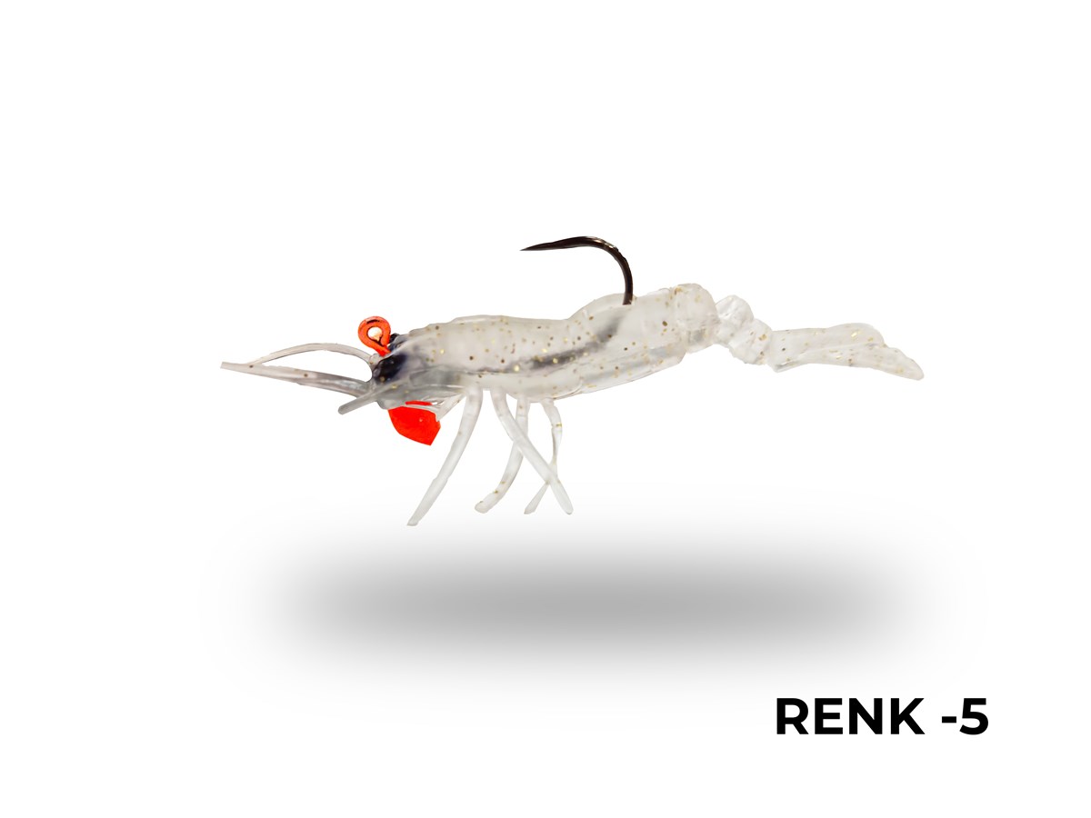 Avlivari 3D Shrimp 6gr  7.62cm Zıplatmalı Silikon Karides