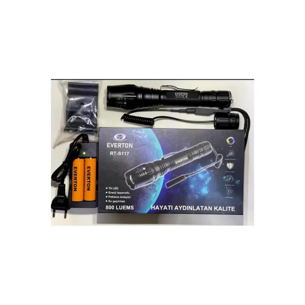 Everton RT-S117 800 Luems Su Geçirmez Tüfek Feneri