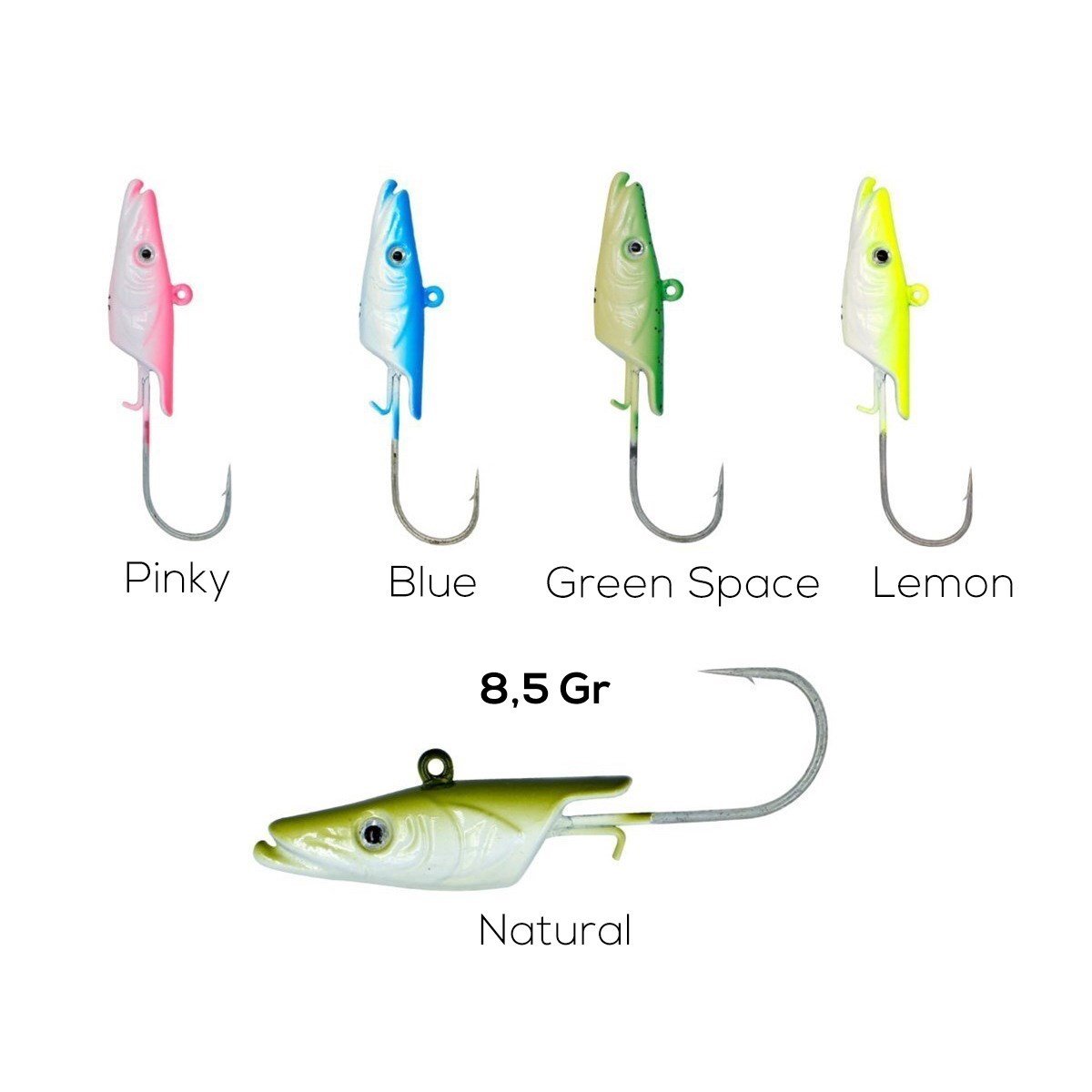 Fujin Salt Eel 8,5 Gr Jighead Natural