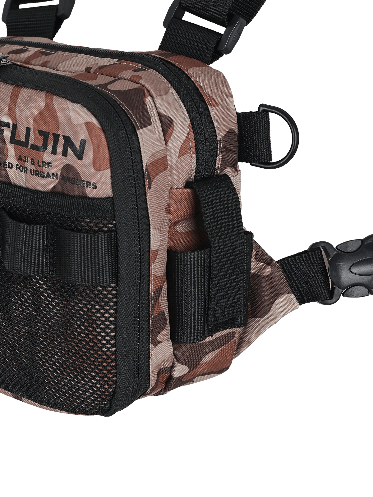 Fujin Tactical Vest Brown Camo Balıkçı Çantası
