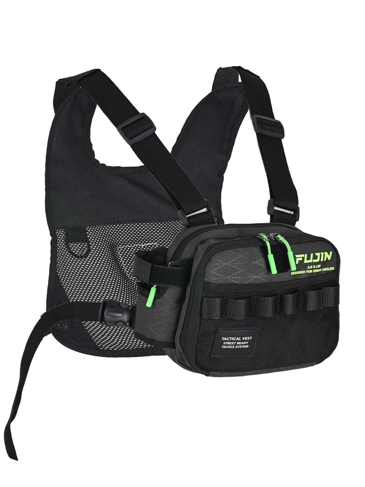Fujin Tactical Vest Khaki Balıkçı Çantası