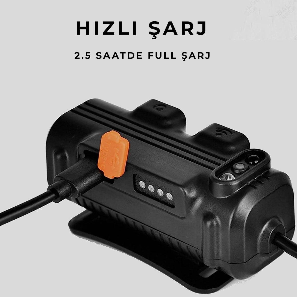 Gold Orion KM-214 Hareket Sensörlü 42 LED 1200 Lmn Şarjlı Kafa Lambası - 6 Mod Süper Parlak