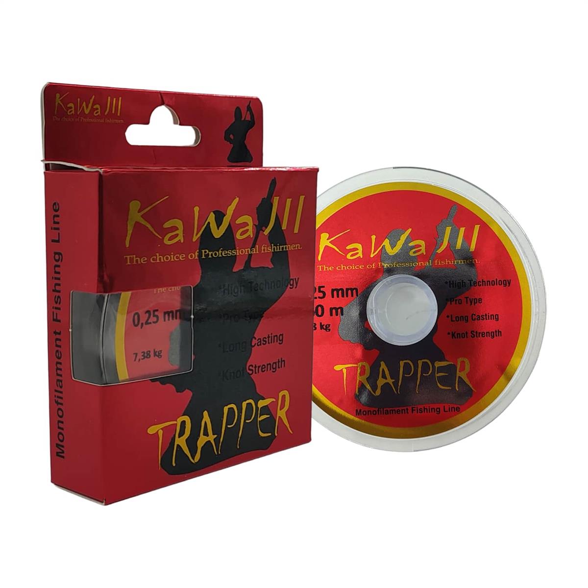 Kawa JIL Trapper 300m Şeffaf Monofilament Misina