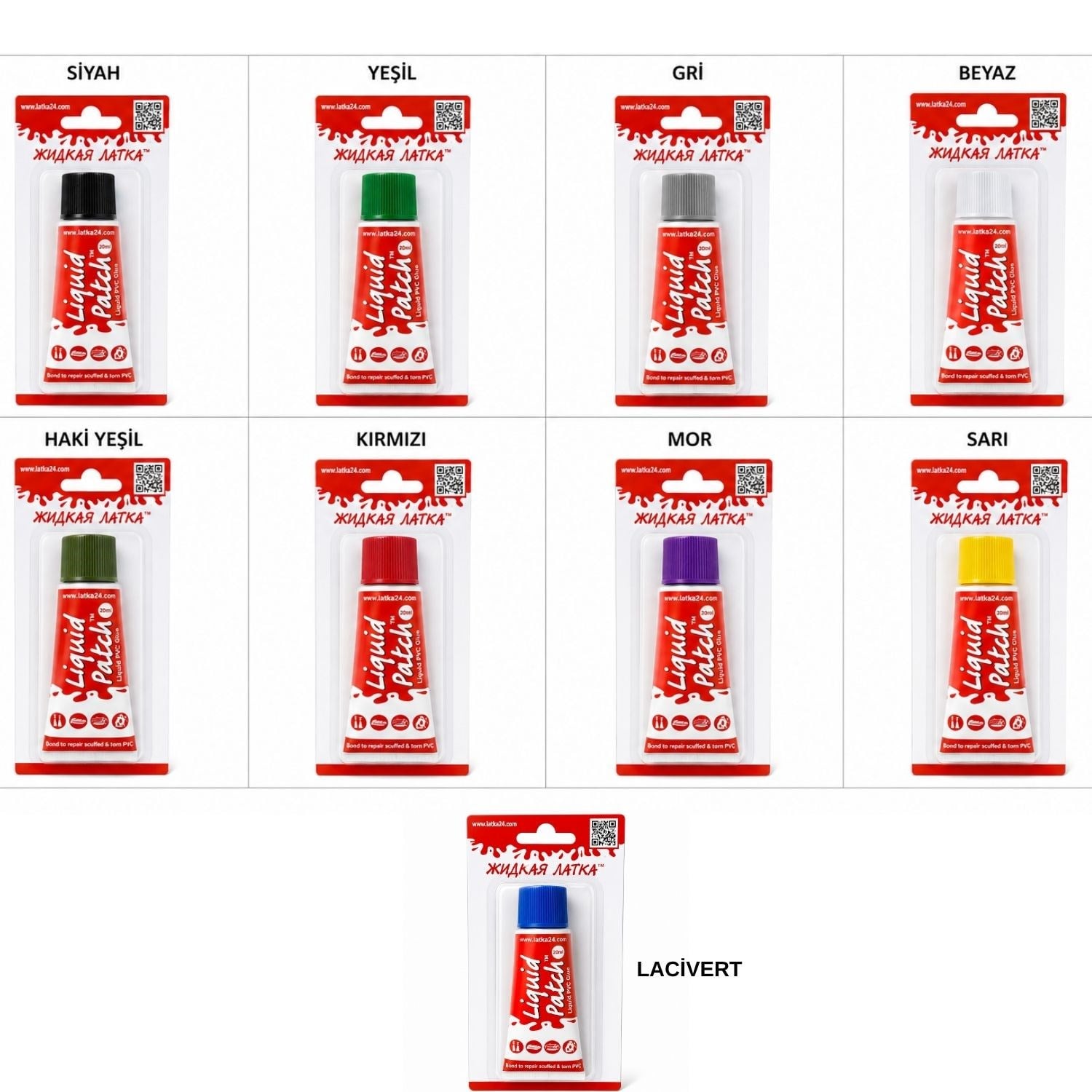 Liquid Patch Sıvı PVC Tamir Yapıştırıcısı 20 ml | Şişme Bot, Şişme Çadır, Şişme Yatak ve Havuz Onarım Yapıştırıcısı