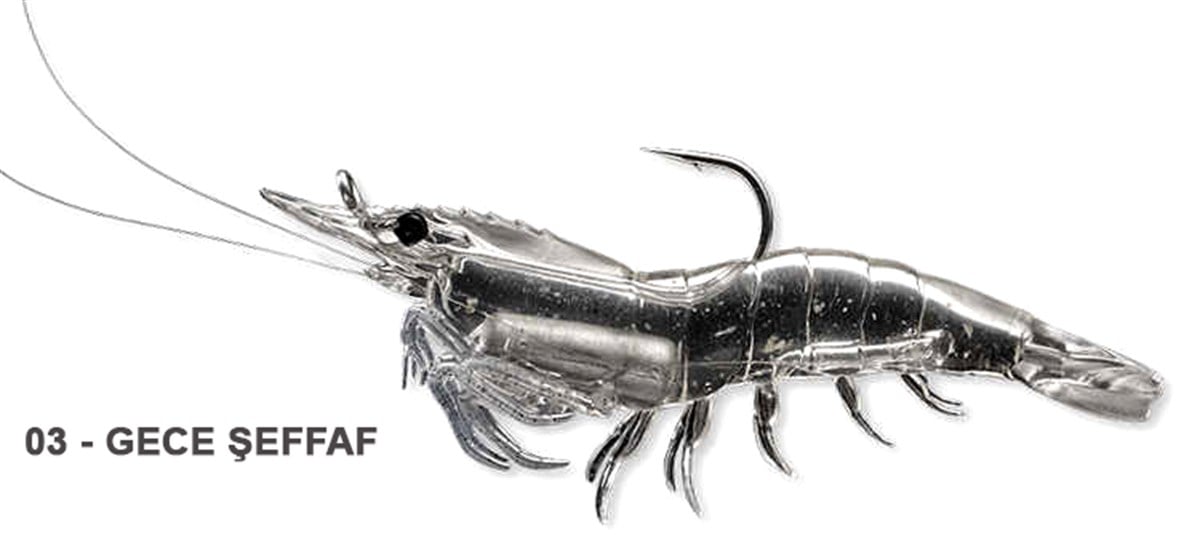 Live Target Shrimp 3,5cm 7gr LRF Spin Karides Silikon Yem