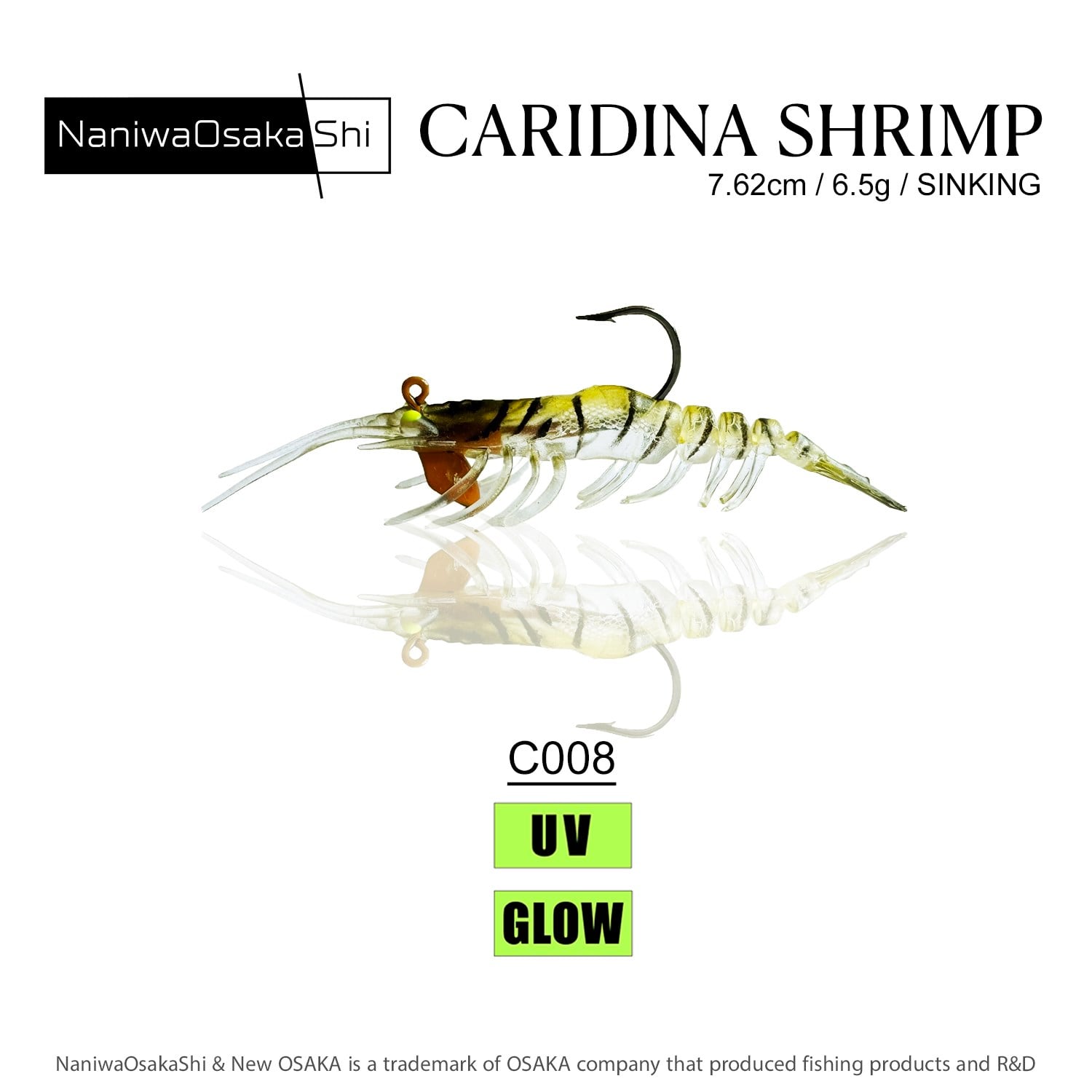 NANIWAOSAKASHI CARIDINA SHRIMP 7.62CM 6.5G
