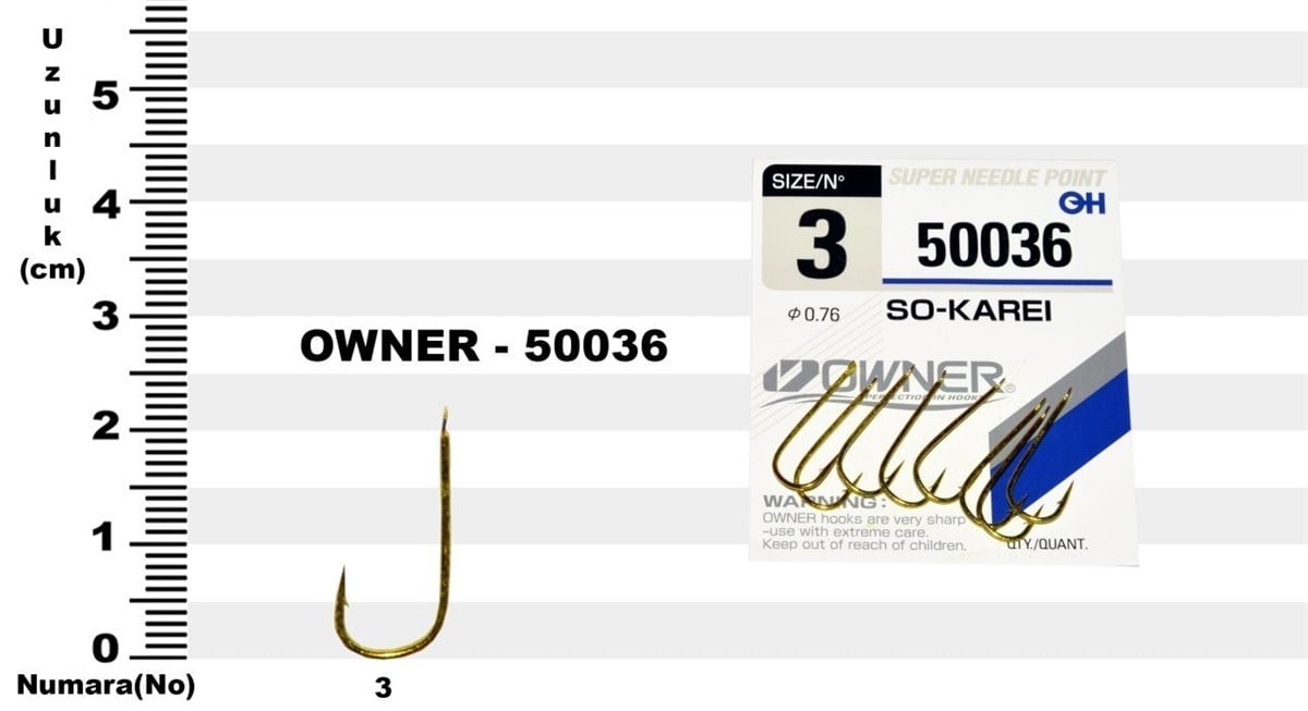 Owner 50036 So-Kareı Kanca İğnesi