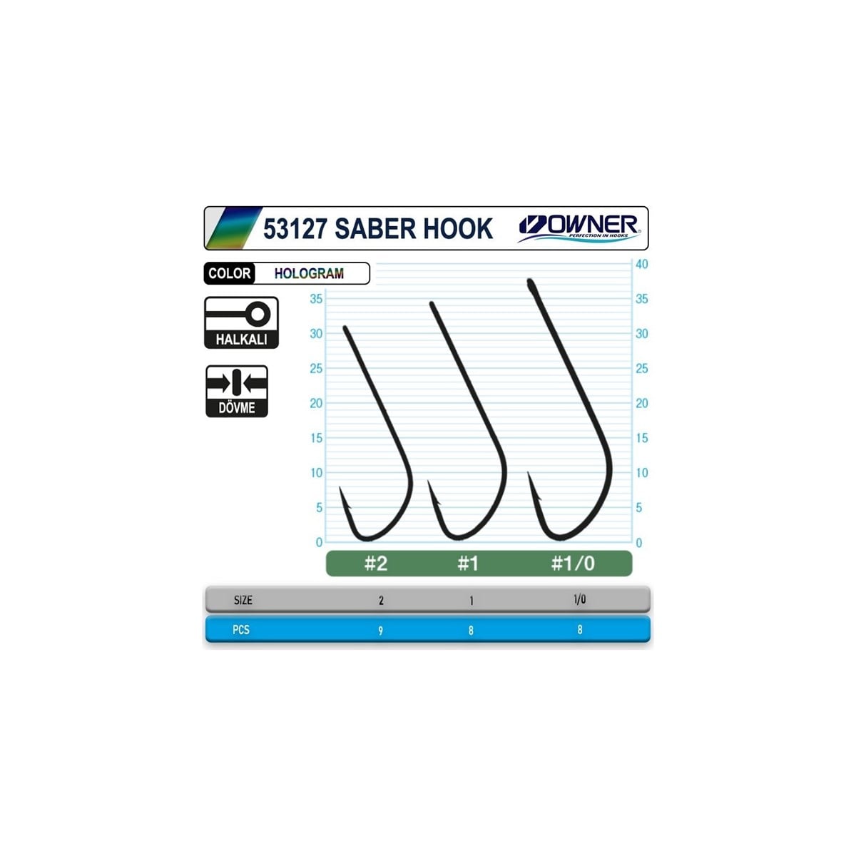 Owner 53127 Saber Hook Hg İğne