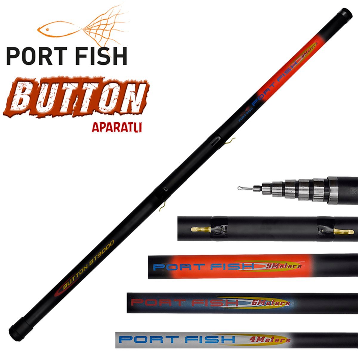 Portfish Button Aparatlı Göl Kamışı 700 cm