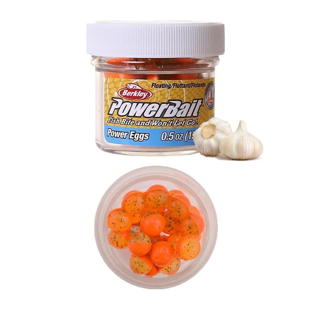 PowerBait Power Eggs Magnum Floating Sahte Balık Yemi / Clear Green - Fl Orange