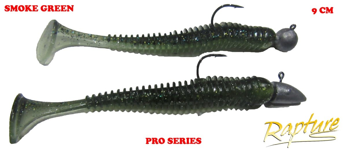 Rapture Pro Series Smoke Green 9CM LRF-SPİN Silikon Yem Zokalı