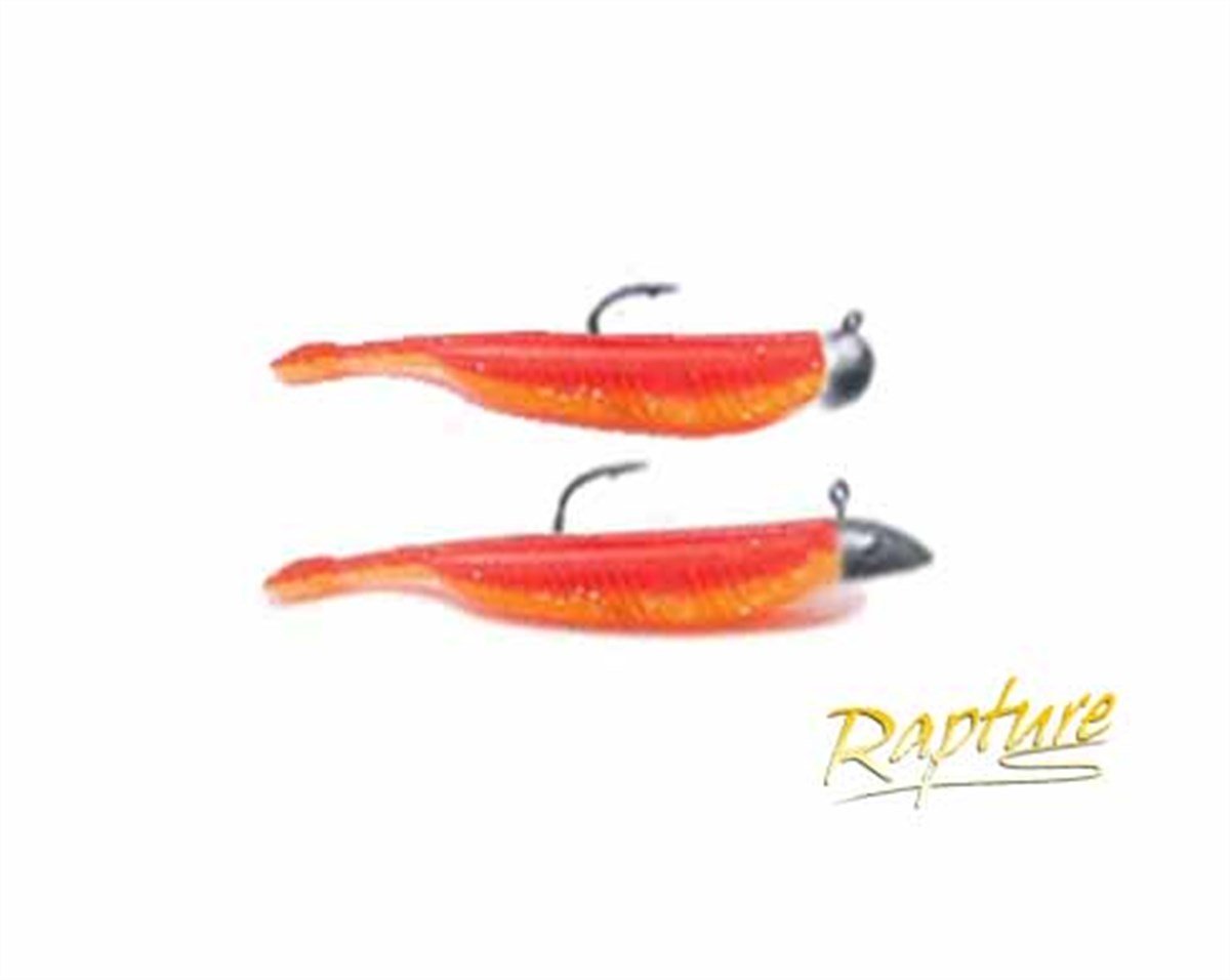 Rapture Stick Shape 9.5cm Red Yellow UV Lrf Spin Silikon Yem