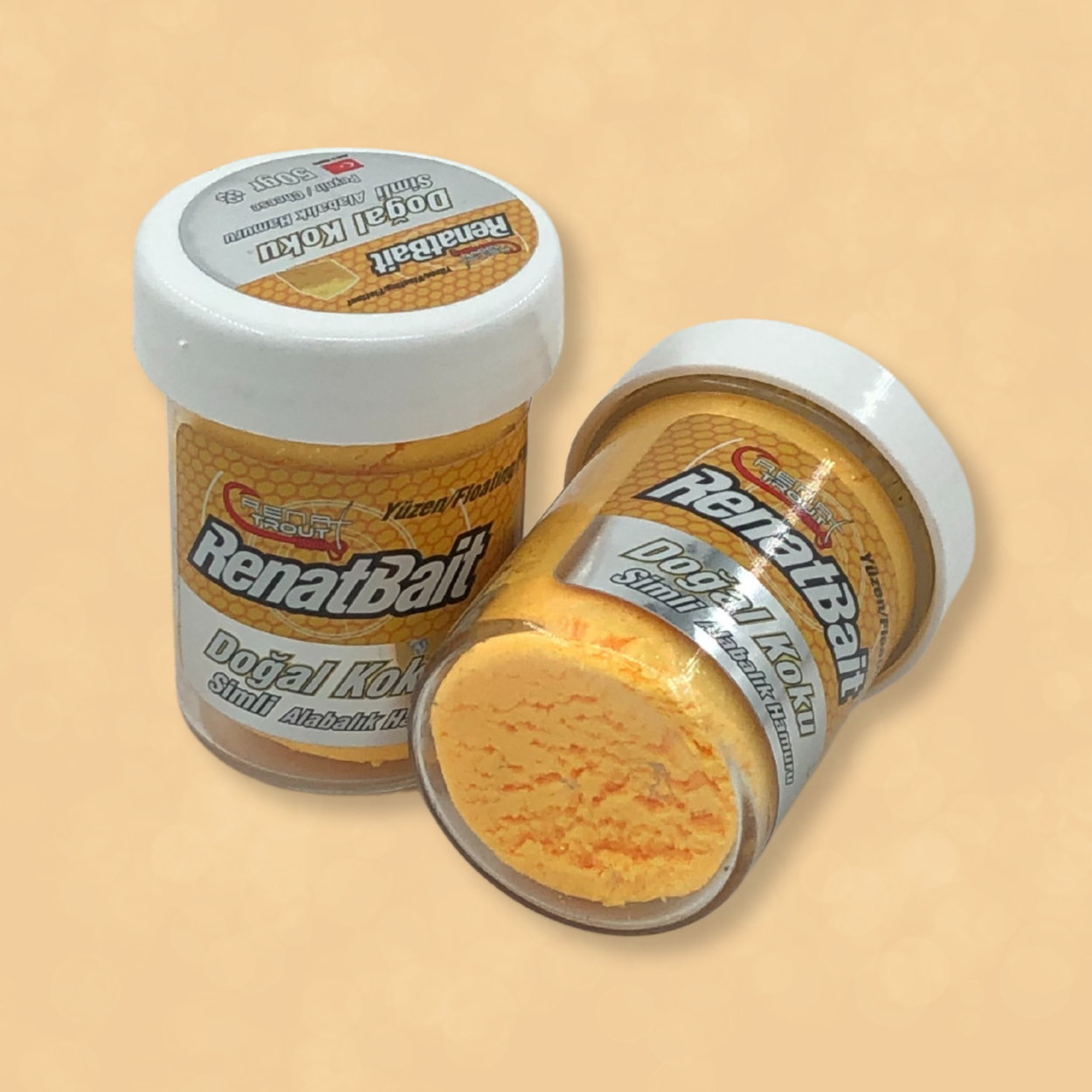Renat Carp Bait Yeni Üretim Alabalık Hamuru Peynir Kokulu Yüzen 50 Gr - Kayısı Sarısı
