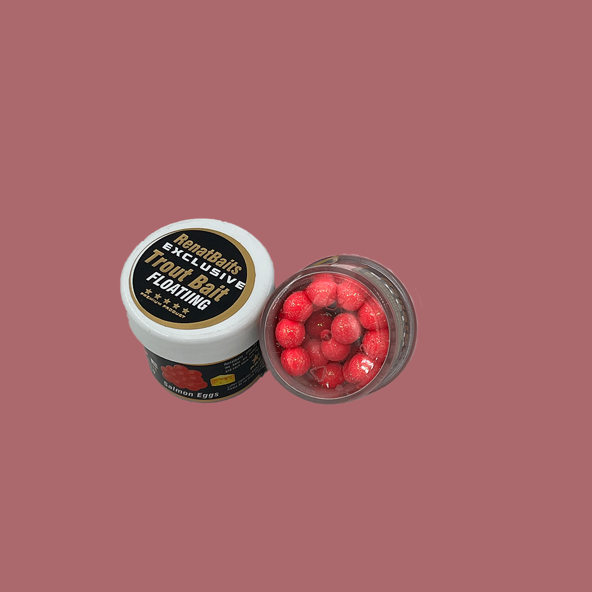 Renat Trout Bait Peynir Kokulu Silikon Salmon Eggs 40 Pcs - Pembe