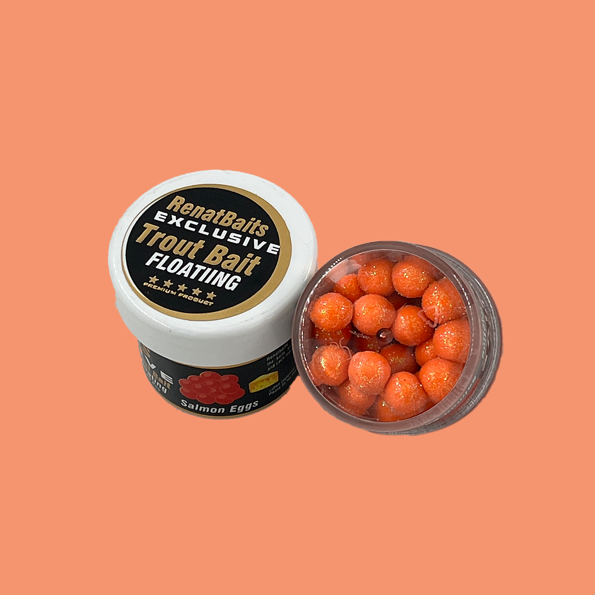 Renat Trout Bait Peynir Kokulu Silikon Salmon Eggs 40 Pcs - Turuncu