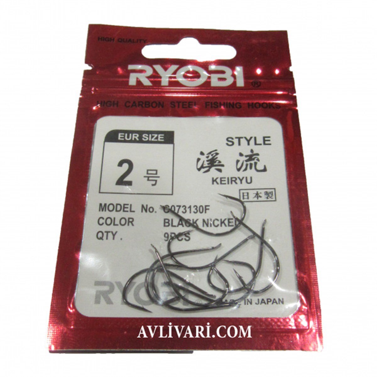 Ryobi High Carbon Keıryu Kanca Çapraz İğne (Siyah-Nickel)