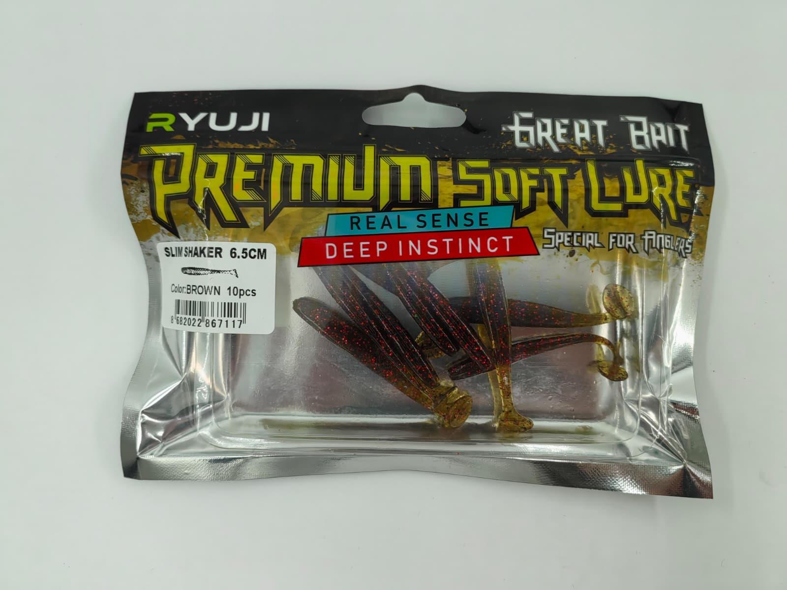 Ryuji Slim Shaker 6.5cm Silikon Yem (10 Adet)