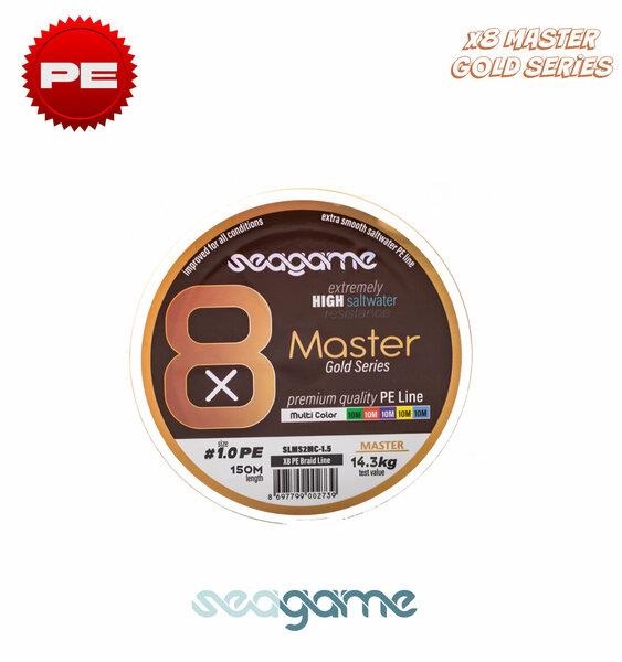 SEAGAME MASTER X8 PE 150M 0.16mm MULTI COLOR