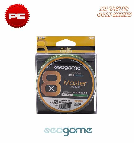 SEAGAME MASTER X8 PE 150M 0.14mm FLUO GREEN