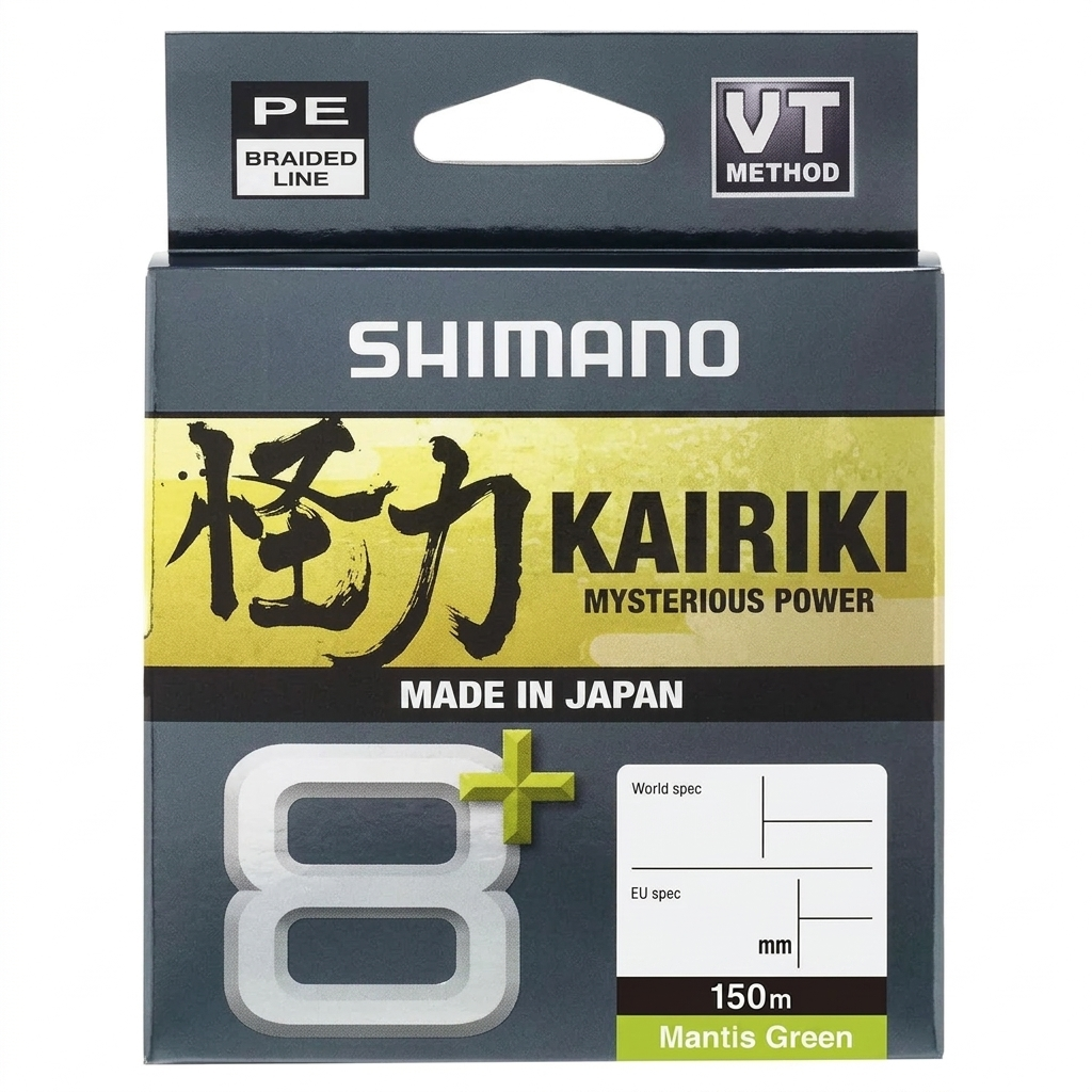 Shimano Kairiki 8+ 150m M. Green Örgü İp Misina