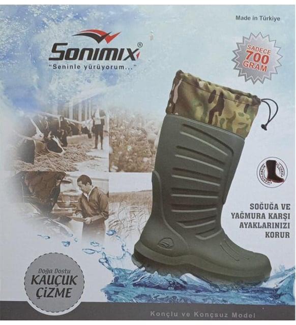 Sonımıx Kamuflaj Konçlu Avcı Çizmesi