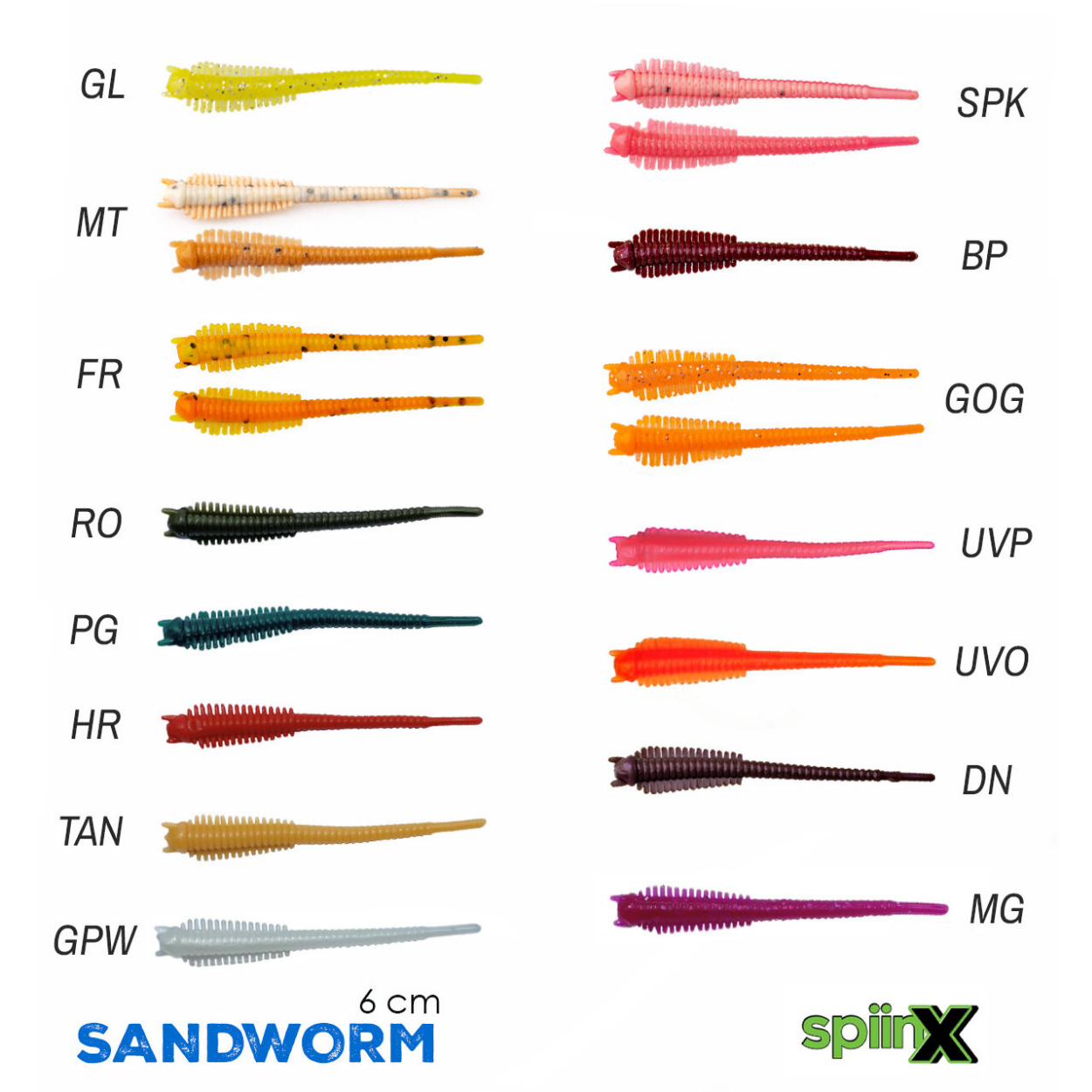 SPIINX SANDWORM SİLİKON 6CM 18P