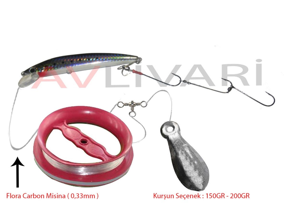 Tekneler İçin Lüfer - Zargana Komple Set
