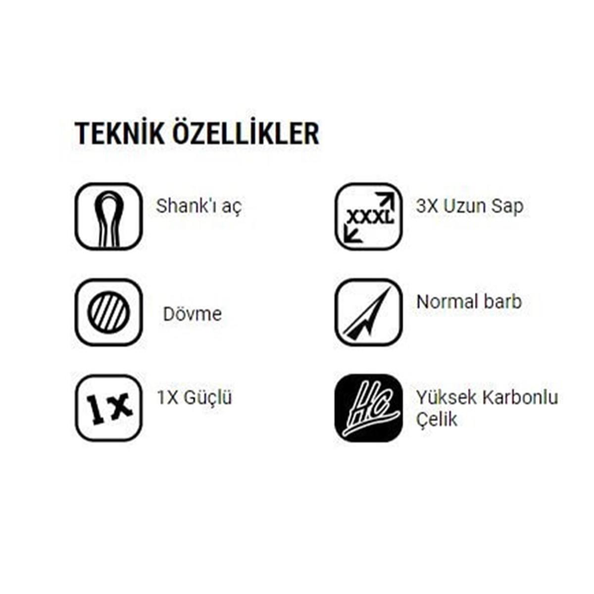 VMC 9617 PS Saltwater Special Mer 0'Shaughnessy 25'Li Üçlü İğne	