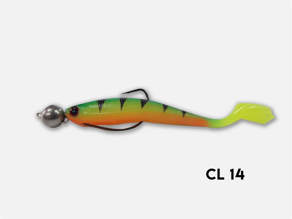 Wily Clumsy Silikon Yem 9 cm 6 gr	-HAREKETLİ JİG OFSET KANCALI