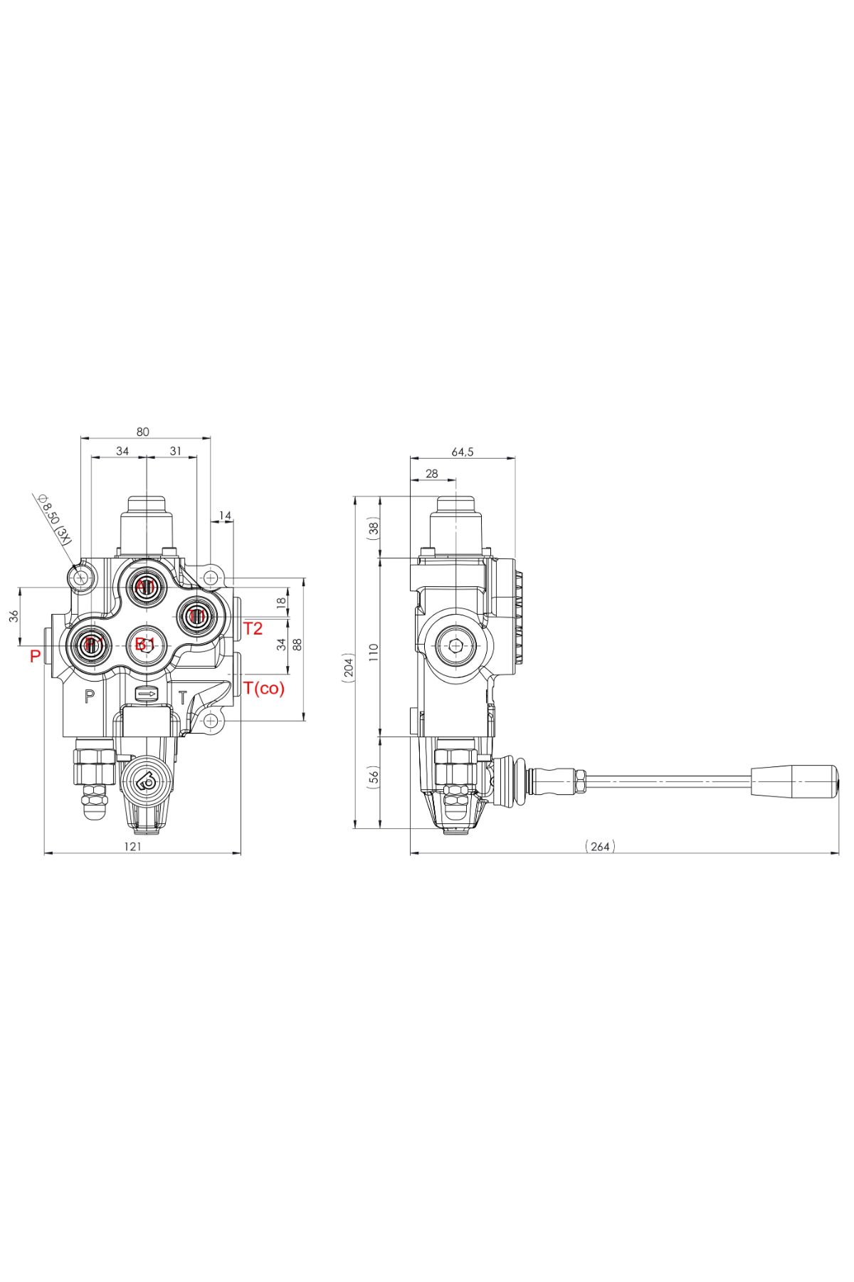 AMV501 - 50LT TEKLİ, TEK TESİRLİ, 3/8