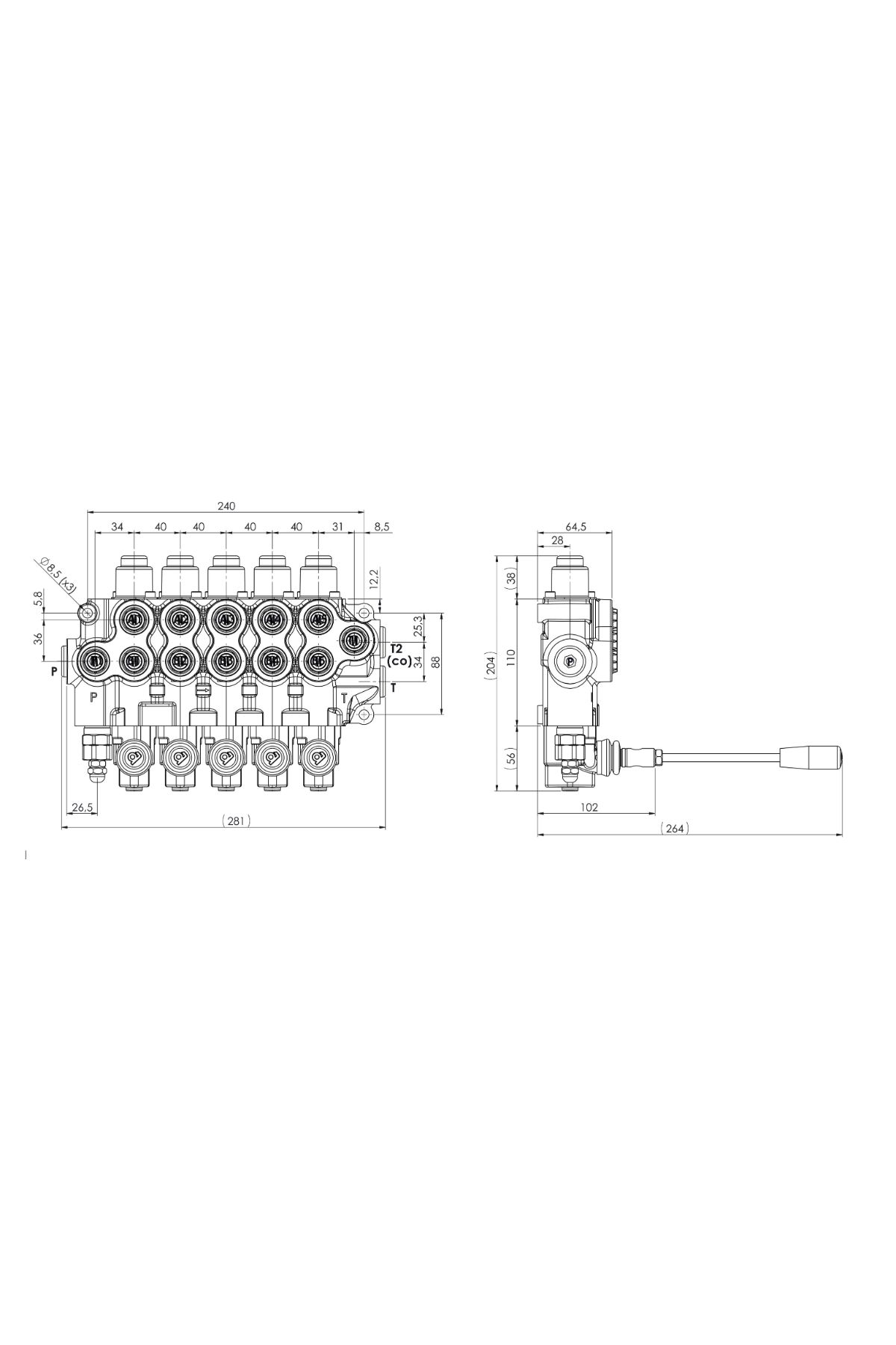 AMV505 - 50LT BEŞLİ 3/8