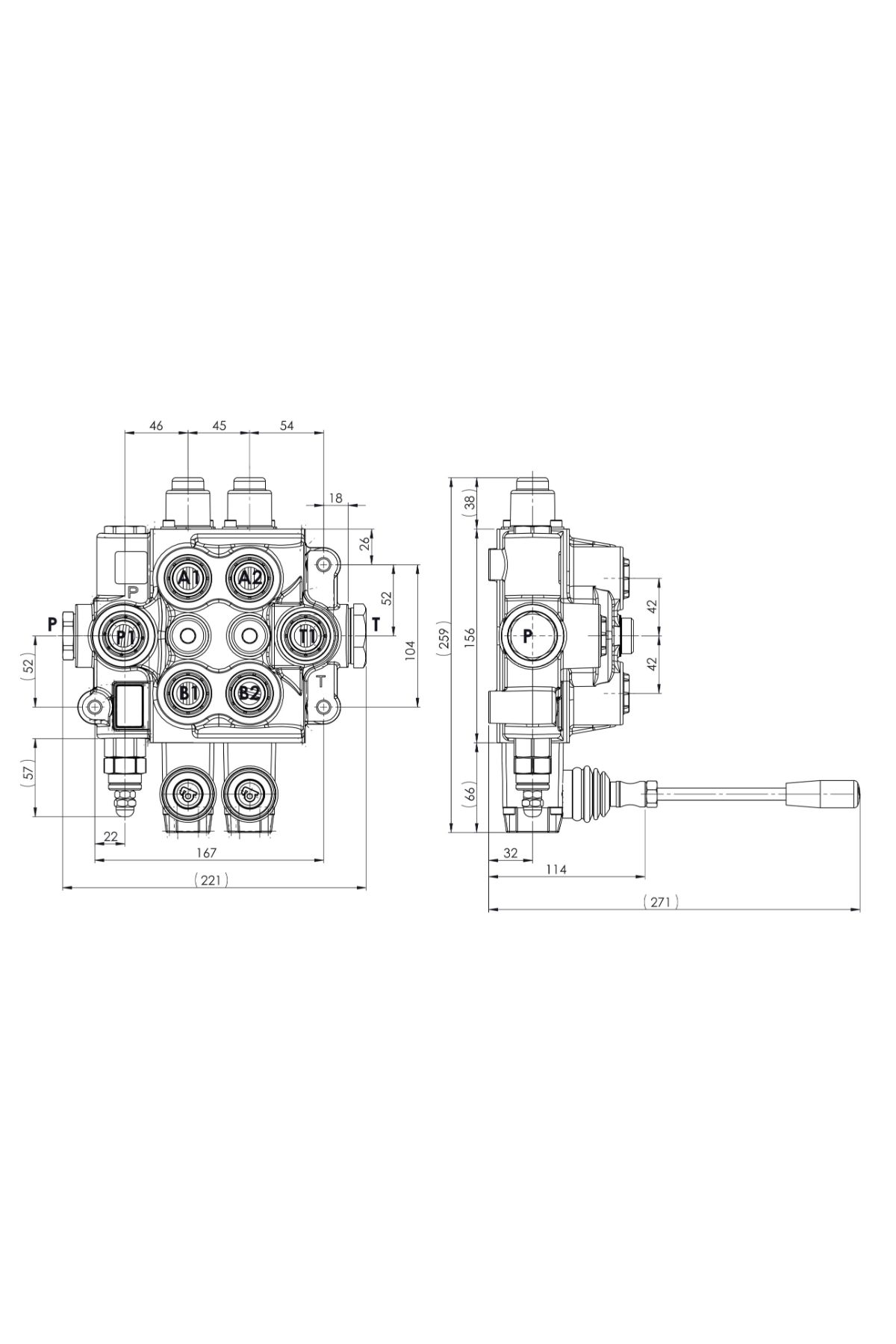 KVM162 - 100LT İKİLİ 3/4