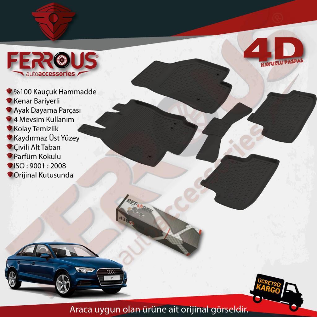 Audi A3 Sedan Refref 4D Paspas Siyah ve Bagaj Havuzu 2013 2020