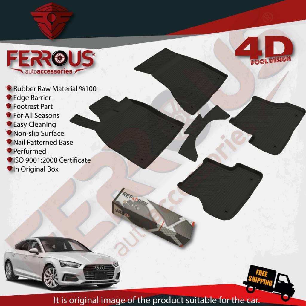 Audi A5 Refref 4D Havuzlu Paspas Siyah ve Bagaj Havuzu 2007 2015