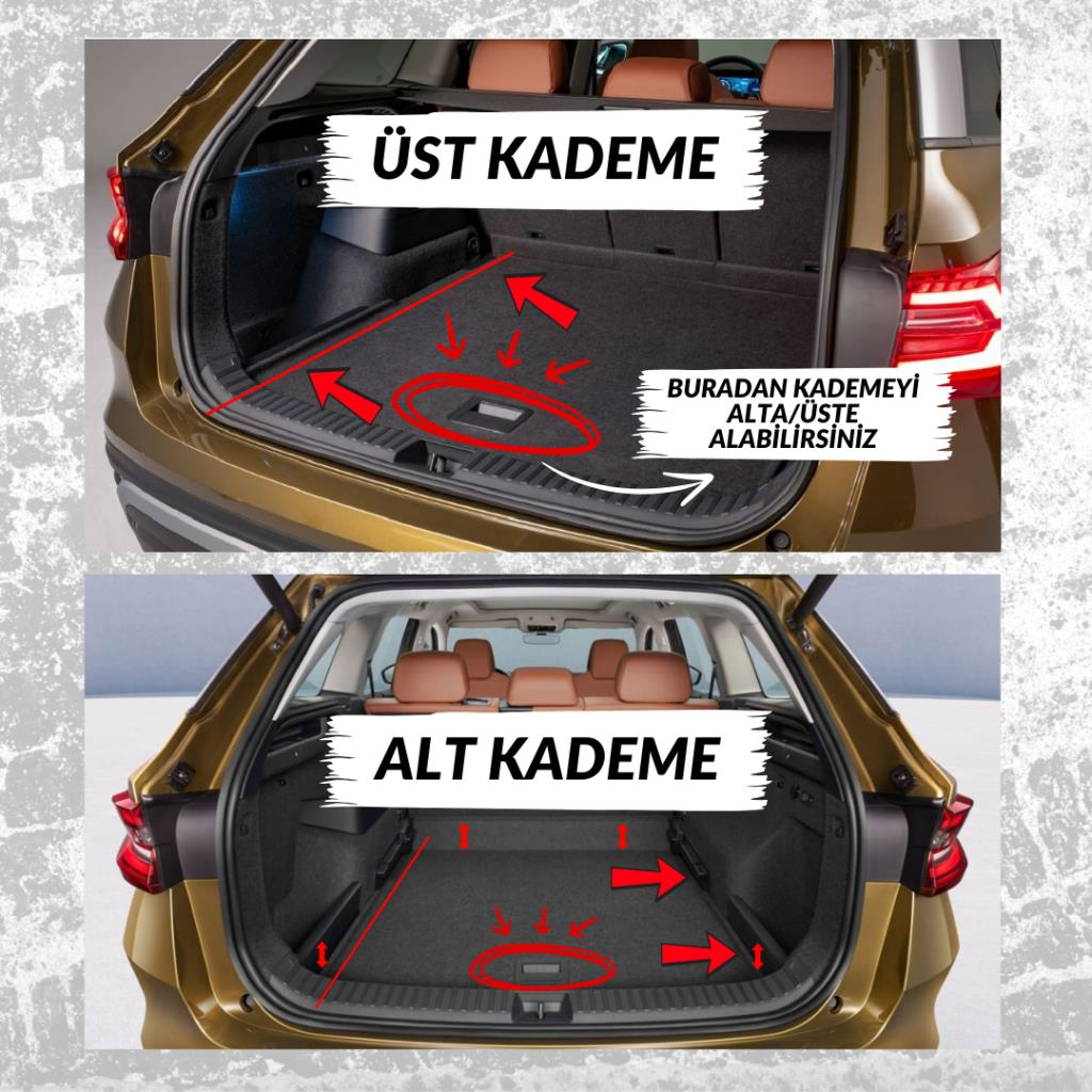 Citroen C3 Aircross Ferrous ALT Kademe İçin 3D Bagaj Havuzu 2025 ve Üstü