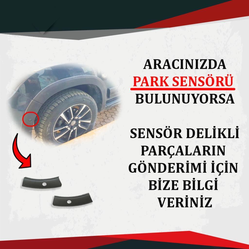 Dacia Duster Ferrous Kapı ve Çamurluk Koruma Dodik Seti 2018 ve Üstü