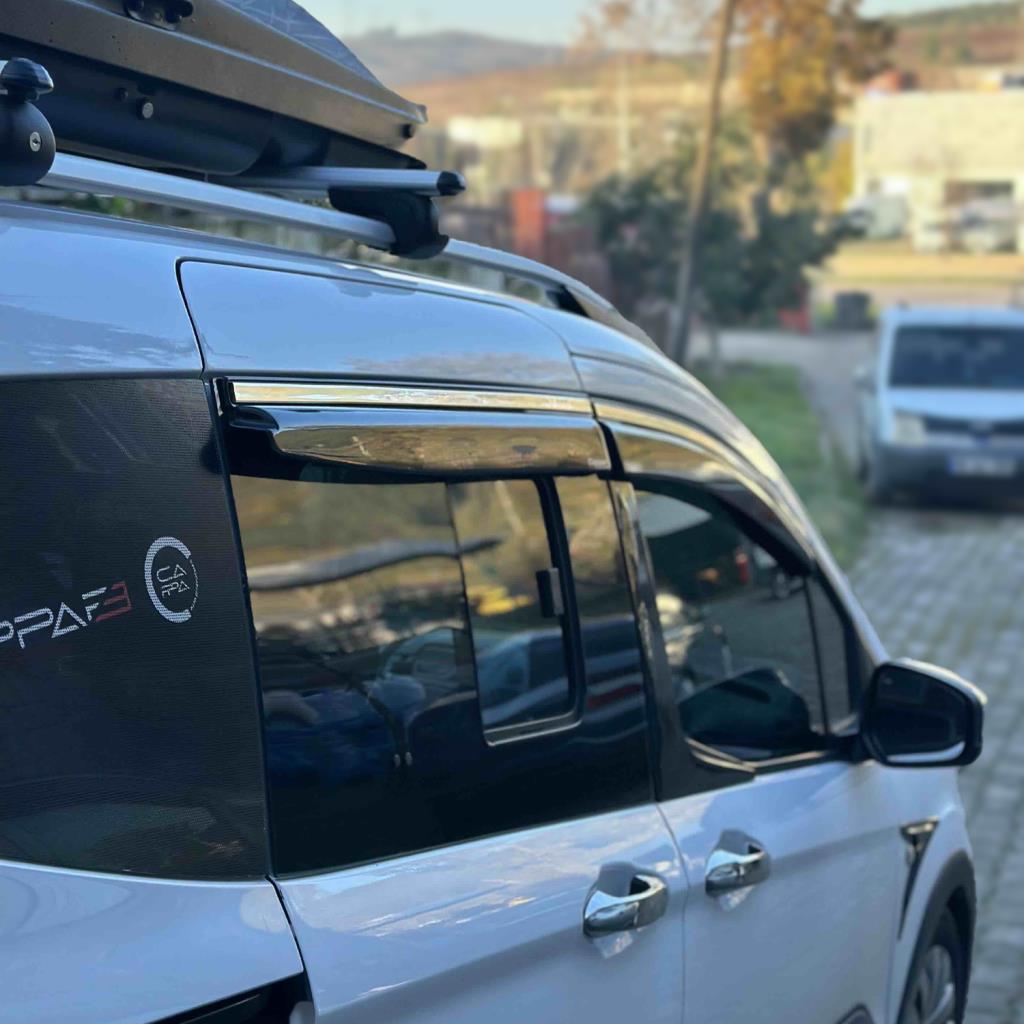 Ford Courier Ferrous Kromlu Cam Rüzgarlığı 4 Parça 2014 2018