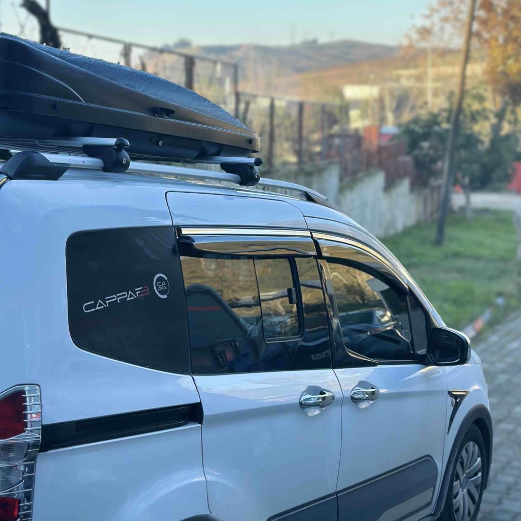 Ford Courier Ferrous Kromlu Cam Rüzgarlığı 4 Parça 2014 2018